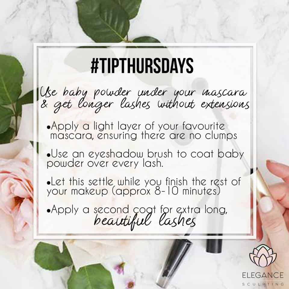 #TipThursday Longer Lashes - vancouver british columbia elegance sculpting