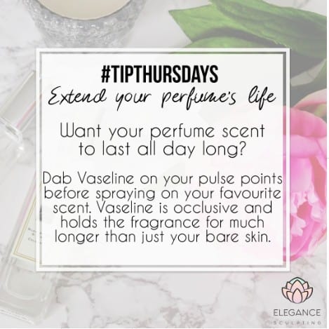#TipThursday - Extend Your Perfume Life elegance sculpting vancouver b.c