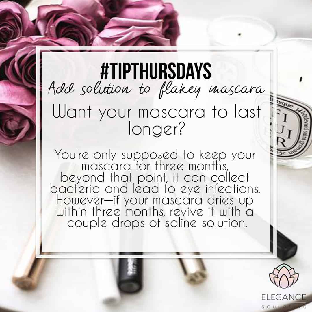 #TipThursday - Lengthen Your Mascara Life - Elegance Sculpting Vancouver B.c