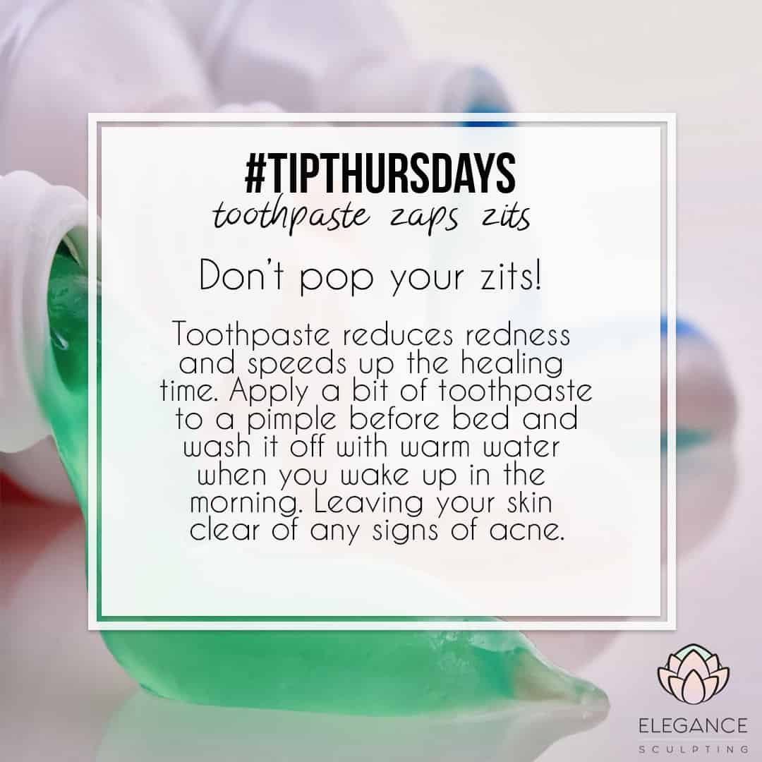 #TipThursday - Say Goodbye to Zits - Elegance Sculpting vancouver b.c