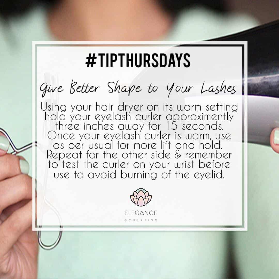#TipThursday - Better Lashes - Elegance Sculpting vancouver bc